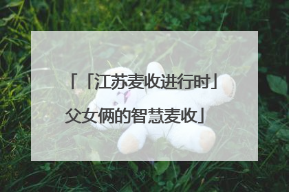 「江苏麦收进行时」父女俩的智慧麦收