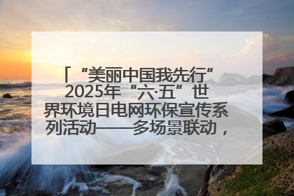“美丽中国我先行” 2025年“六·五”世界环境日电网环保宣传系列活动——多场景联动，共筑生态发展新图景