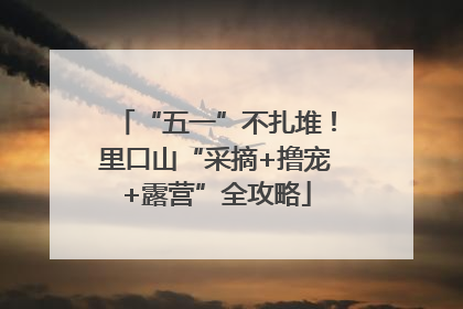 “五一”不扎堆！里口山“采摘+撸宠+露营”全攻略
