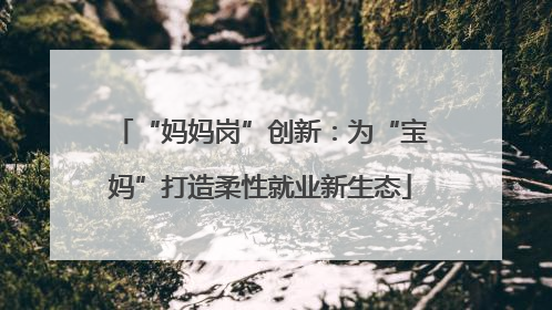 “妈妈岗”创新：为“宝妈”打造柔性就业新生态