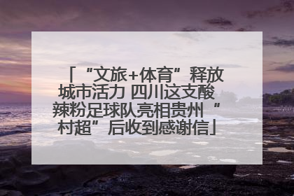 “文旅+体育”释放城市活力 四川这支酸辣粉足球队亮相贵州“村超”后收到感谢信