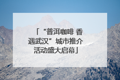 “普洱咖啡 香遇武汉”城市推介活动盛大启幕