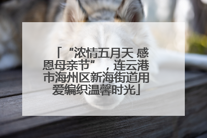 “浓情五月天 感恩母亲节”，连云港市海州区新海街道用爱编织温馨时光