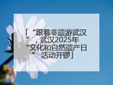 “跟着非遗游武汉”，武汉2025年“文化和自然遗产日” 活动开锣