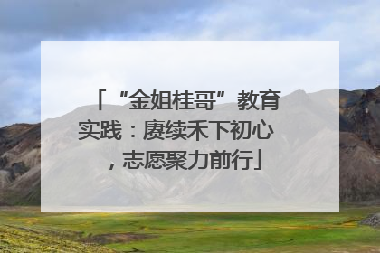 “金姐桂哥”教育实践：赓续禾下初心，志愿聚力前行