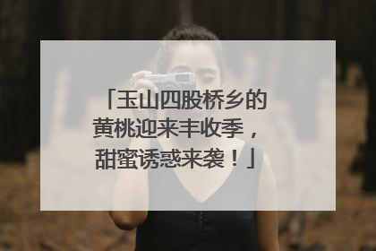 玉山四股桥乡的黄桃迎来丰收季，甜蜜诱惑来袭！
