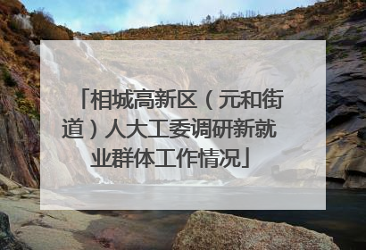 相城高新区（元和街道）人大工委调研新就业群体工作情况
