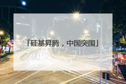 硅基昇腾，中国突围