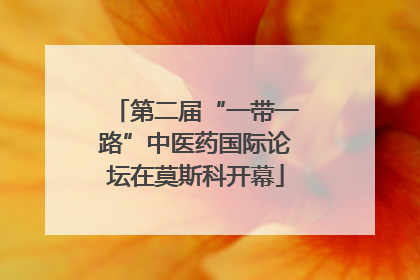 第二届“一带一路”中医药国际论坛在莫斯科开幕
