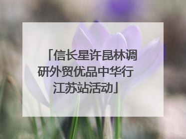 信长星许昆林调研外贸优品中华行江苏站活动