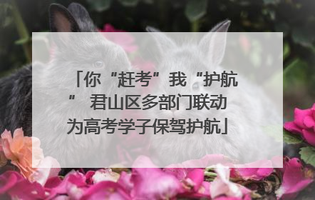 你“赶考”我“护航” 君山区多部门联动为高考学子保驾护航