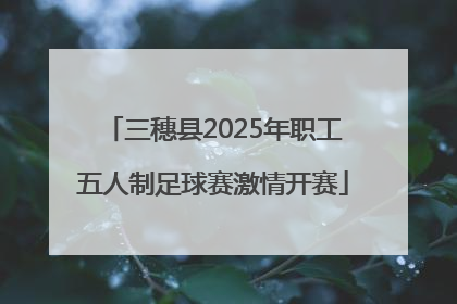 三穗县2025年职工五人制足球赛激情开赛