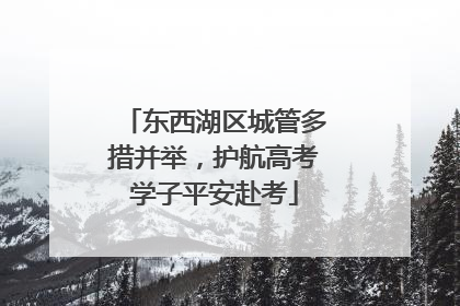 东西湖区城管多措并举，护航高考学子平安赴考