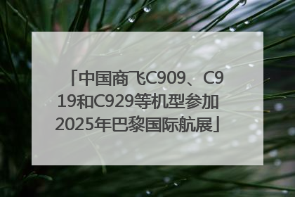 中国商飞C909、C919和C929等机型参加2025年巴黎国际航展