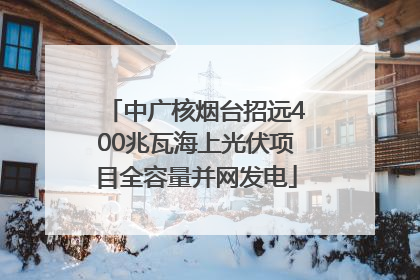 中广核烟台招远400兆瓦海上光伏项目全容量并网发电