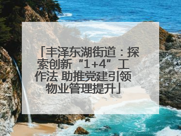 丰泽东湖街道：探索创新“1+4”工作法 助推党建引领物业管理提升