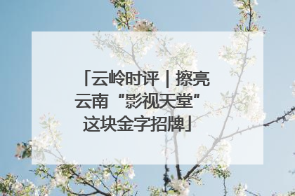 云岭时评｜擦亮云南“影视天堂”这块金字招牌