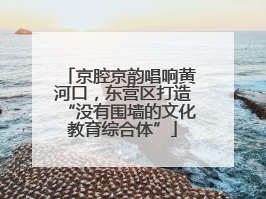 京腔京韵唱响黄河口，东营区打造“没有围墙的文化教育综合体”