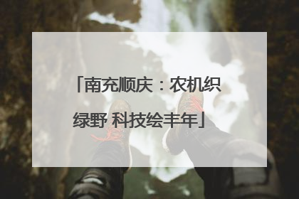 南充顺庆：农机织绿野 科技绘丰年