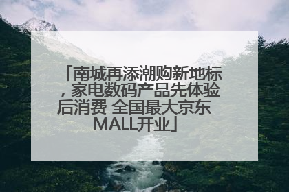 南城再添潮购新地标，家电数码产品先体验后消费 全国最大京东MALL开业