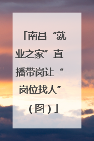 南昌“就业之家”直播带岗让“岗位找人”（图）