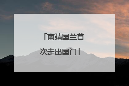 南靖国兰首次走出国门