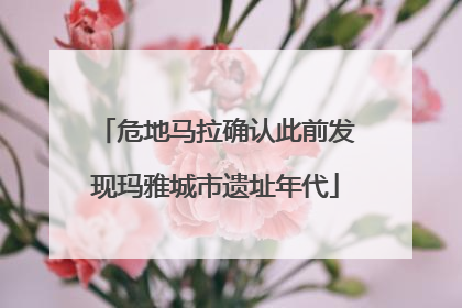 危地马拉确认此前发现玛雅城市遗址年代