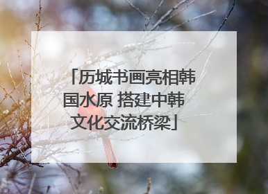 历城书画亮相韩国水原 搭建中韩文化交流桥梁