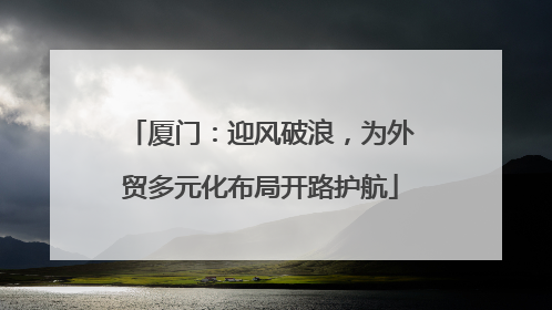 厦门：迎风破浪，为外贸多元化布局开路护航