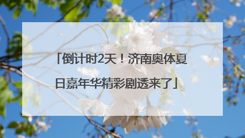 倒计时2天！济南奥体夏日嘉年华精彩剧透来了