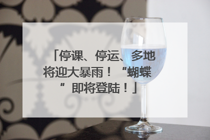 停课、停运、多地将迎大暴雨！“蝴蝶”即将登陆！