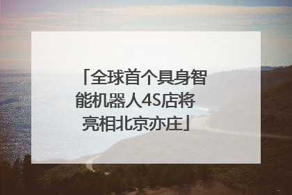 全球首个具身智能机器人4S店将亮相北京亦庄