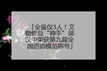 全省仅3人！文物修复“神手”郭汉中荣获第九届全国道德模范称号
