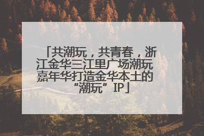 共潮玩，共青春，浙江金华三江里广场潮玩嘉年华打造金华本土的“潮玩”IP