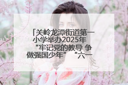 关岭龙潭街道第一小学举办2025年“牢记党的教导 争做强国少年”“六一”文艺汇演活动