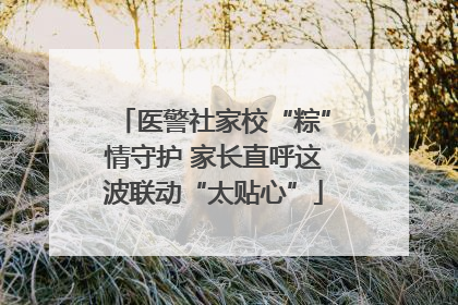 医警社家校“粽”情守护 家长直呼这波联动“太贴心”