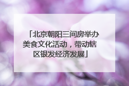 北京朝阳三间房举办美食文化活动，带动辖区银发经济发展