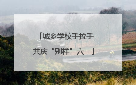 城乡学校手拉手 共庆“别样”六一