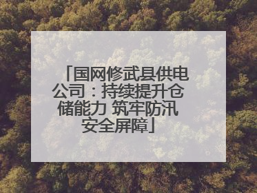 国网修武县供电公司：持续提升仓储能力 筑牢防汛安全屏障