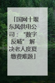 国网十堰东风供电公司：“数字反哺” 解决老人度夏缴费难题