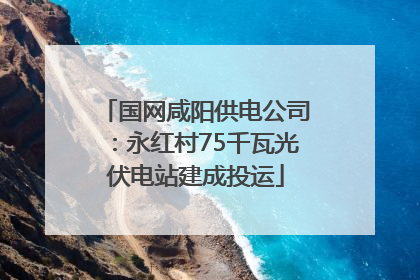 国网咸阳供电公司：永红村75千瓦光伏电站建成投运