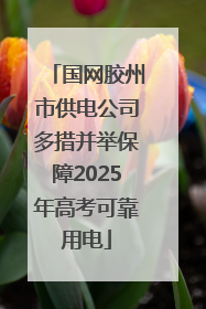 国网胶州市供电公司多措并举保障2025年高考可靠用电