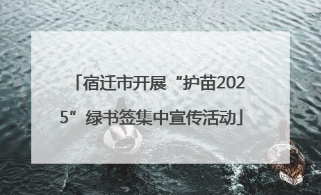 宿迁市开展“护苗2025”绿书签集中宣传活动