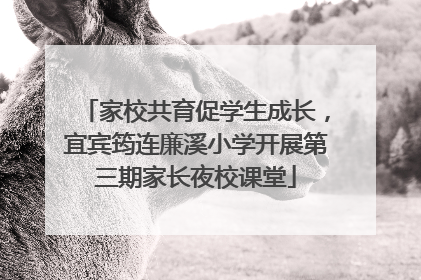 家校共育促学生成长，宜宾筠连廉溪小学开展第三期家长夜校课堂