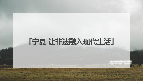 宁夏 让非遗融入现代生活