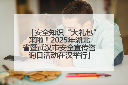 安全知识“大礼包”来啦！2025年湖北省暨武汉市安全宣传咨询日活动在汉举行