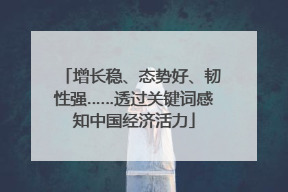 增长稳、态势好、韧性强……透过关键词感知中国经济活力