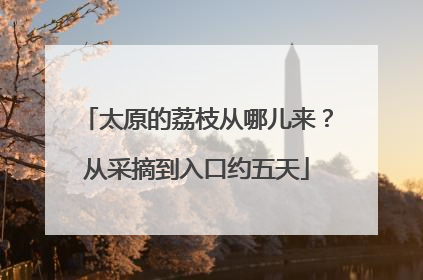 太原的荔枝从哪儿来？从采摘到入口约五天