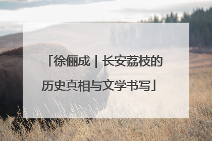 徐俪成｜长安荔枝的历史真相与文学书写