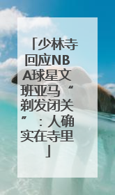 少林寺回应NBA球星文班亚马“剃发闭关”：人确实在寺里